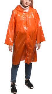 Плащ-дождевик Русский дождевик Люкс 80мкр р.UNI Orange