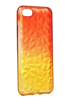 Чехол Krutoff для APPLE iPhone 7 / 8 Crystal Silicone Yellow-Red 12189