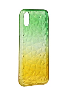 Чехол Krutoff для APPLE iPhone XR Crystal Silicone Yellow-Green 12206