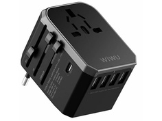Зарядное устройство Wiwu Universal Adapter UA301 Black 6957815510054
