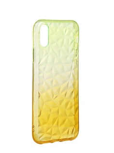 Чехол Krutoff для APPLE iPhone XR Crystal Silicone Yellow 12205