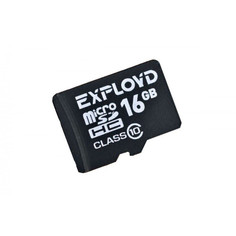 Карта памяти 16Gb - Exployd - Micro Secure Digital HC Class 10 EX0016GCSDHC10-W/A-AD