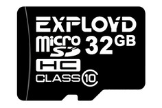 Карта памяти 32Gb - Exployd - Micro Secure Digital HC Class 10 EX0032GCSDHC10-W/A-AD