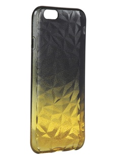 Чехол Krutoff для APPLE iPhone 6 / 6S Crystal Silicone Yellow-Black 11931
