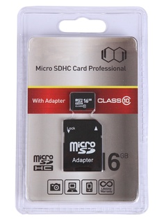 Карта памяти 16Gb - Exployd Micro Secure Digital HC Class10 EX016GCSDHC10-AD с переходником под SD