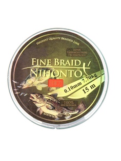 Леска Mikado Nihonto Fine Braid 0.10mm 15m Green Z21G-010