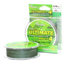 Леска Allvega Ultimate 0.10mm 135m 5.1kg Dark Green U135DGR010