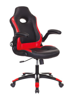Компьютерное кресло Бюрократ Viking-1N Black-Red /BL-RED