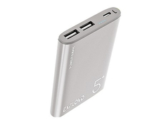 Внешний аккумулятор Exployd Power Bank Classic Aluminum 5000mAh Silver EX-PB-899