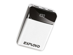 Внешний аккумулятор Exployd Power Bank Classic Slim 10000mAh White EX-PB-910