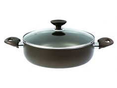 Сковорода Калитва Престиж 26cm 4л со стеклянной крышкой и двумя ручками 2813439