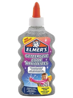 Слайм Elmers Glitter Glue для слаймов с блестками 177ml Silver 2077255 Elmer's