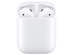 Наушники APPLE AirPods (ver2) Soft Touch Silicone Case Grey в зарядном футляре MV7N2RU/A Выгодный набор + серт. 200Р!!!
