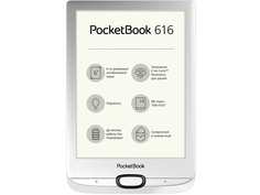 Электронная книга PocketBook 616 Matte Silver PB616-S-RU Выгодный набор + серт. 200Р!!!