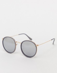 Круглые солнцезащитные очки River Island-Золотой