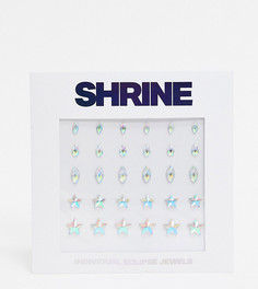 Эксклюзивные стразы для лица Shrine X ASOS-Бесцветный