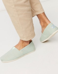 Эспадрильи мятного цвета Toms-Зеленый