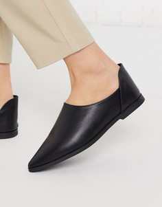 Туфли на плоской подошве с низким вырезом Ichi-Черный