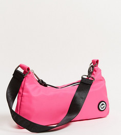 Эксклюзивная неоново-розовая сумка на плечо Hype-Розовый