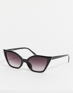 Черные солнцезащитные очки "кошачий глаз" Jeepers Peepers-Черный цвет