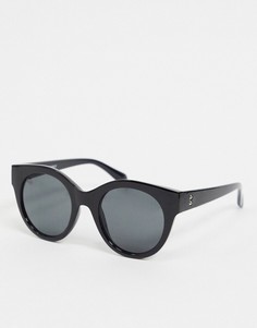 Черные солнцезащитные очки в массивной оправе Noisy May-Черный