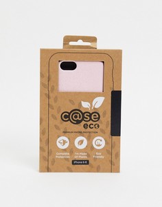 Розовый биоразлагаемый чехол для iPhone 6/7/8 C@se eco premium-Бесцветный