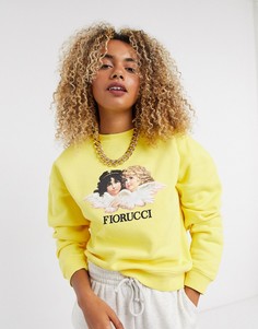 Желтый свитшот с принтом Fiorucci