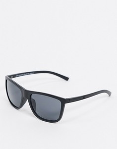 Большие солнцезащитные очки с черными стеклами SVNX-Черный