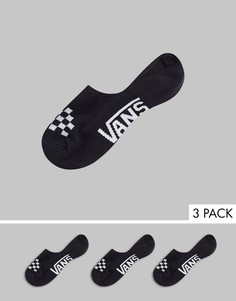 Набор из 3 пар черных носков Vans Classic-Черный