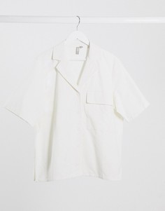 Светло-бежевая рубашка от комплекта ASOS DESIGN-Белый