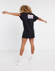 Платье-футболка с принтом на спине New Girl Order-Черный