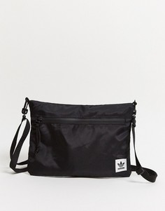 Черная сумка через плечо adidas Originals-Черный