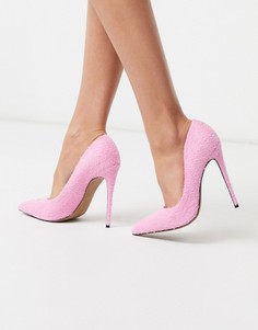Розовые туфли-лодочки на шпильке ASOS DESIGN-Розовый