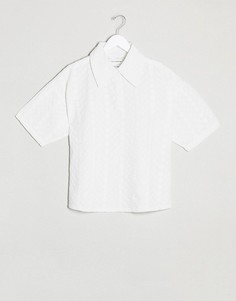 Свободная рубашка с вышивкой ришелье от комплекта Native Youth-Белый