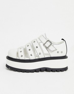 Белые сандалии на платформе из искусственной кожи Koi Footwear-Белый