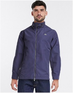 Легкая куртка с убирающимся капюшоном Lacoste-Темно-синий