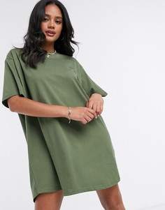 Платье-футболка в стиле oversized от Night Addict-Зеленый