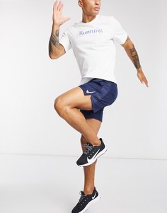 Темно-синие шорты Nike Running-Темно-синий