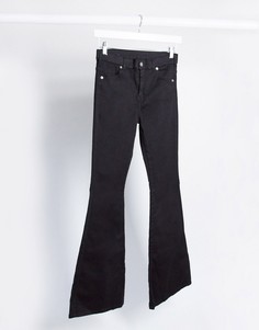 Расклешенные джинсы с классической талией Dr Denim-Черный цвет