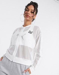 Белый сетчатый бомбер Puma
