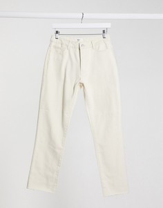 Светло-бежевые прямые джинсы от комплекта Object-Белый
