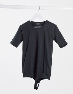 Черный боди-футболка из органического хлопка OW Intimates-Черный цвет