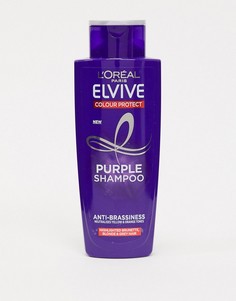 Фиолетовый защитный шампунь для окрашенных волос 200 мл LOreal - Elvive-Бесцветный L'Oreal