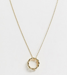 Позолоченное ожерелье с подвеской-кольцом Orelia-Золотой