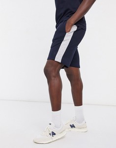 Трикотажные шорты от комплекта со вставками French Connection-Темно-синий