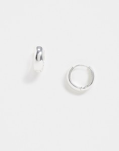 Серебристые серьги-кольца WFTW-Серебряный