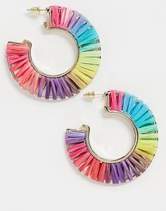 Разноцветные серьги-кольца Accessorize-Мульти