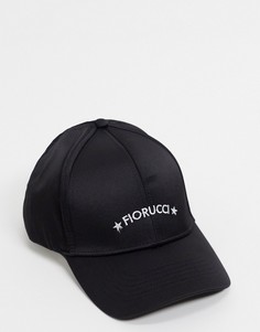 Черная кепка с вышитым логотипом Fiorucci-Черный