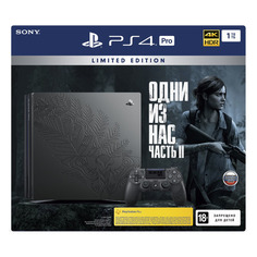 Игровая консоль PLAYSTATION 4 Pro с 1 ТБ памяти, LE The Last Of Us Part II, черный