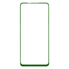 Защитное стекло для экрана REDLINE для Xiaomi Redmi Note 9, 1 шт, зеленый [ут000021001]